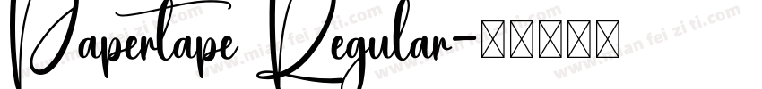 Papertape Regular字体转换